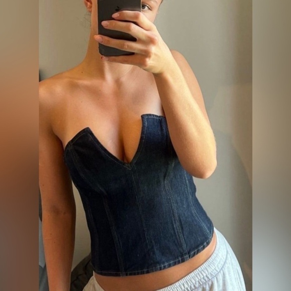 Zara Denim Corset
